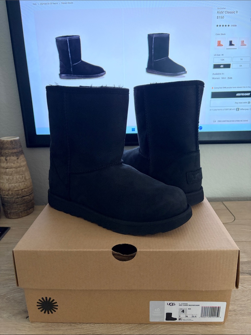 UGG Classic Short Boots - Black